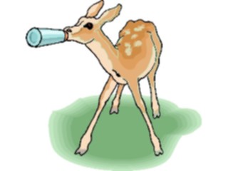 Sticker Custom Preview Image #024499 Animals Land Animals Deer Calf2