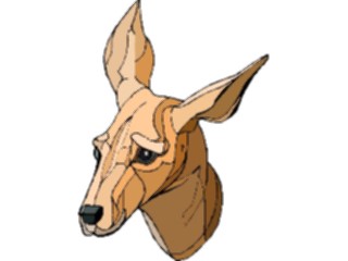 Sticker Custom Preview Image #024501 Animals Land Animals Deer Face1