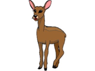 Sticker Custom Preview Image #024508 Animals Land Animals Doe1