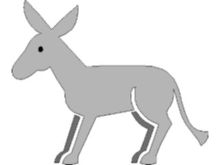 Sticker Custom Preview Image #024513 Animals Land Animals Donkey01