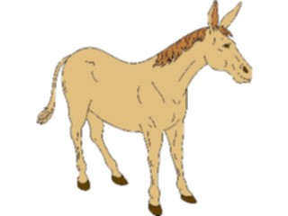 Sticker Custom Preview Image #024515 Animals Land Animals Donkey03
