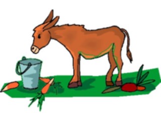 Sticker Custom Preview Image #024518 Animals Land Animals Donkey06