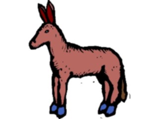 Sticker Custom Preview Image #024520 Animals Land Animals Donkey08