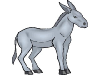 Sticker Custom Preview Image #024522 Animals Land Animals Donkey10