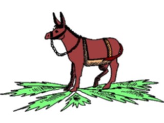 Sticker Custom Preview Image #024524 Animals Land Animals Donkey12
