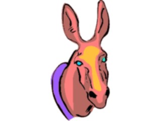 Sticker Custom Preview Image #024525 Animals Land Animals Donkey Head