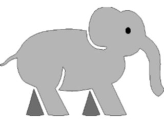 Sticker Custom Preview Image #024529 Animals Land Animals Elephant03