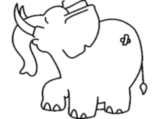 Sticker Custom Preview Image #024530 Animals Land Animals Elephant04