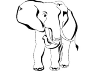 Sticker Custom Preview Image #024532 Animals Land Animals Elephant06