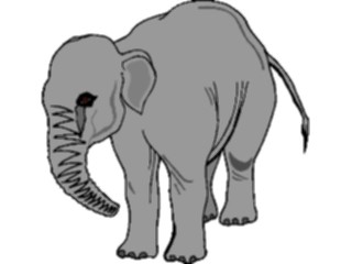 Sticker Custom Preview Image #024537 Animals Land Animals Elephant11