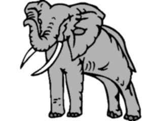 Sticker Custom Preview Image #024538 Animals Land Animals Elephant12