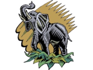 Sticker Custom Preview Image #024542 Animals Land Animals Elephant16