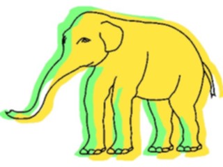 Sticker Custom Preview Image #024544 Animals Land Animals Elephant18