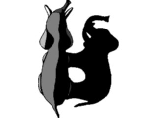 Sticker Custom Preview Image #024548 Animals Land Animals Elephant Aerial View