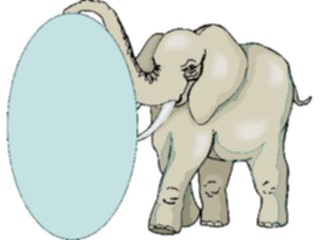 Sticker Custom Preview Image #024551 Animals Land Animals Elephant Frame2