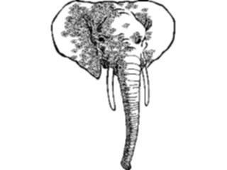 Sticker Custom Preview Image #024552 Animals Land Animals Elephant Head