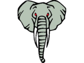 Sticker Custom Preview Image #024554 Animals Land Animals Elephant Head2