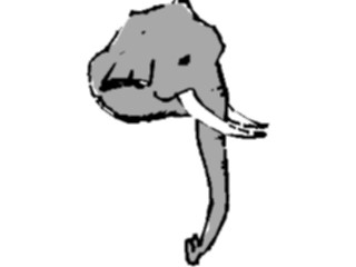 Sticker Custom Preview Image #024556 Animals Land Animals Elephant Head4