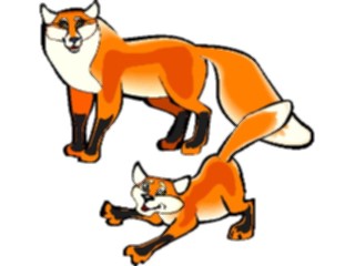 Sticker Custom Preview Image #024590 Animals Land Animals Fox06