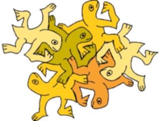 Sticker Custom Preview Image #024644 Animals Land Animals Frog Pile