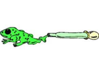 Sticker Custom Preview Image #024645 Animals Land Animals Frog Test Tube