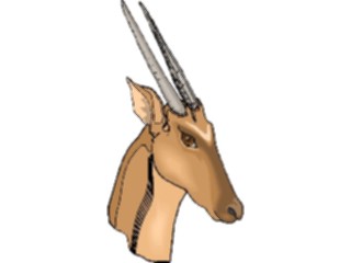 Sticker Custom Preview Image #024651 Animals Land Animals Gazelle6