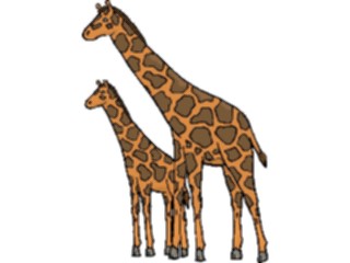Sticker Custom Preview Image #024688 Animals Land Animals Giraffe Baby