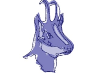 Sticker Custom Preview Image #024702 Animals Land Animals Goat03