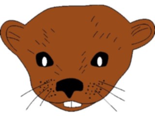 Sticker Custom Preview Image #024714 Animals Land Animals Gopher Head