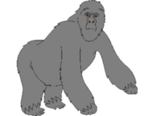 Sticker Custom Preview Image #024716 Animals Land Animals Gorilla2