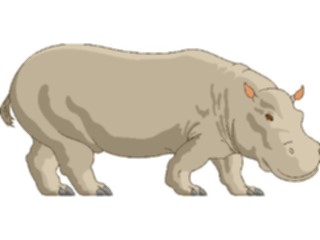 Sticker Custom Preview Image #024738 Animals Land Animals Hippo03