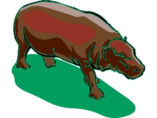 Sticker Custom Preview Image #024740 Animals Land Animals Hippo05