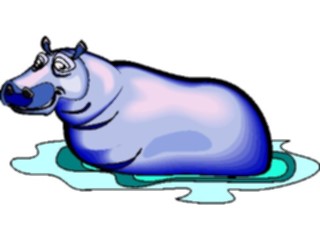 Sticker Custom Preview Image #024741 Animals Land Animals Hippo06