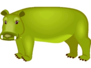 Sticker Custom Preview Image #024742 Animals Land Animals Hippo07