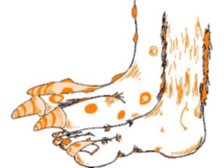 Sticker Custom Preview Image #024749 Animals Land Animals Human Animal Feet