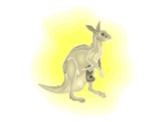 Sticker Custom Preview Image #024790 Animals Land Animals Kangaroo11