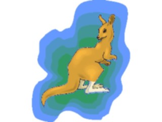 Sticker Custom Preview Image #024791 Animals Land Animals Kangaroo12