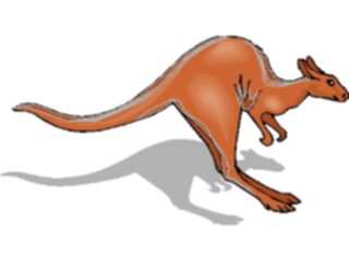 Sticker Custom Preview Image #024800 Animals Land Animals Kangaroo Jumping