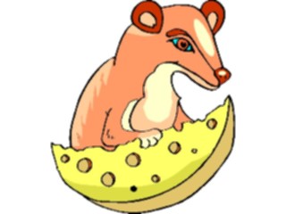 Sticker Custom Preview Image #024806 Animals Land Animals Kinkajoue Eating Cheese