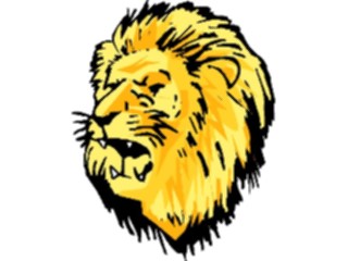 Sticker Custom Preview Image #024869 Animals Land Animals Lion Roaring