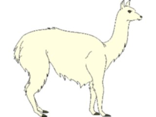 Sticker Custom Preview Image #024924 Animals Land Animals Llama1