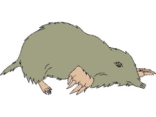 Sticker Custom Preview Image #024952 Animals Land Animals Mole1