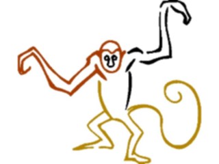 Sticker Custom Preview Image #024967 Animals Land Animals Monkey06