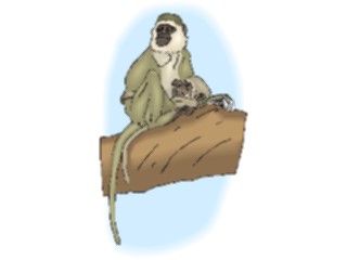 Sticker Custom Preview Image #024978 Animals Land Animals Monkey17