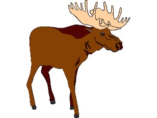 Sticker Custom Preview Image #024986 Animals Land Animals Moose01