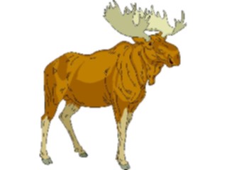 Sticker Custom Preview Image #024988 Animals Land Animals Moose03