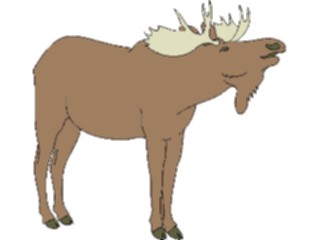 Sticker Custom Preview Image #024989 Animals Land Animals Moose04