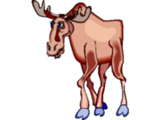 Sticker Custom Preview Image #024992 Animals Land Animals Moose07