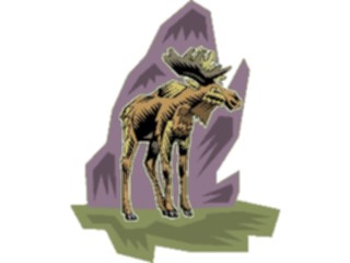 Sticker Custom Preview Image #024994 Animals Land Animals Moose09