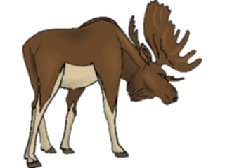 Sticker Custom Preview Image #024996 Animals Land Animals Moose11
